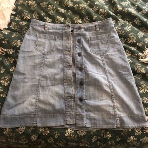 CHAPS Denim Mini Skirt